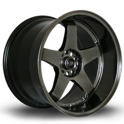 Rota Gtr-d Alloy Wheel 18 X 12 5x114 Et20 73.0mm Cb Hyper Black