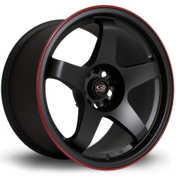 Rota Gtr Alloy Wheel 17 X 9.5 5x114 Et30 73.0mm Cb Red Lip/flat Black