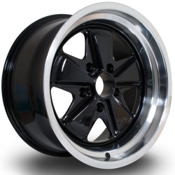 Rota Psd Alloy Wheel 17 X 9 5x130 Et16 71.6mm Cb Polished Lip/black