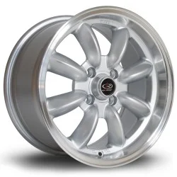 Rota Rb Alloy Wheel 15 X 8 4x100 Et30 67.1mm Cb Polished Lip/silver
