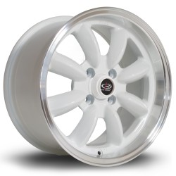 Rota Rb Alloy Wheel 15 X 8 4x100 Et30 67.1mm Cb Polished Lip/white Rota Rb Alloy Wheel 15 X 8 4x100 Et30 67.1mm Cb Polished Lip/white