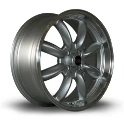 Rota Rb Alloy Wheel 17 X 7.5 4x100 Et45 67.1mm Cb Polished Lip/silver