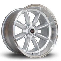 Rota Rbx Alloy Wheel 17 X 9.5 4x114 Et-19 73.0mm Cb Polished Lip/silver