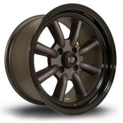 Rota Rkr Alloy Wheel 15 X 8 4x100 Et0 67.1mm Cb Black Lip/gunmetal