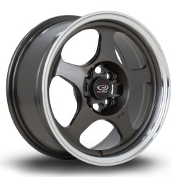 Rota Slip Alloy Wheel 15 X 7 4x100 Et40 67.1mm Cb Red Lip/gunmetal