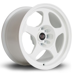 Rota Slip Alloy Wheel 15 X 8 4x100 Et20 67.1mm Cb White