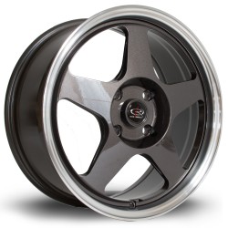 Rota Slip Alloy Wheel 17 X 7.5 4x100 Et45 67.1mm Cb Red Lip/gunmetal