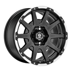 SPARCO DAKAR MATT BLACK LIP POLISHED/RIVETS ALLOY WHEEL 17x8.5 ET25 5x120