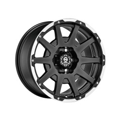 SPARCO DAKAR MATT BLACK LIP POLISHED/RIVETS ALLOY WHEEL 17x8.5 ET0 5x127