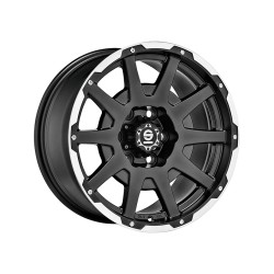 SPARCO DAKAR MATT BLACK LIP POLISHED/RIVETS ALLOY WHEEL 17x8.5 ET0 6x139.7