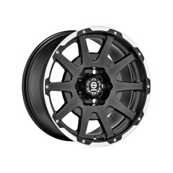 SPARCO DAKAR MATT BLACK LIP POLISHED/RIVETS ALLOY WHEEL 17x7.5 ET30 5x120