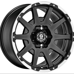 SPARCO DAKAR MATT BLACK LIP POLISHED/RIVETS ALLOY WHEEL 17x7.5 ET35 6x114.3