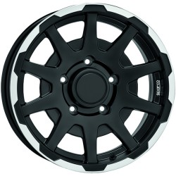 SPARCO DAKAR MATT BLACK LIP POLISHED/RIVETS ALLOY WHEEL 17x7.5 ET24 6x139.7