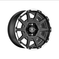 SPARCO DAKAR MATT BLACK LIP POLISHED/RIVETS ALLOY WHEEL 17x7.5 ET20 5x114.3