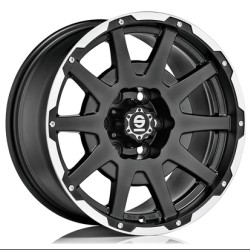 SPARCO DAKAR MATT BLACK LIP POLISHED/RIVETS ALLOY WHEEL 18x8.5 ET42 5x120