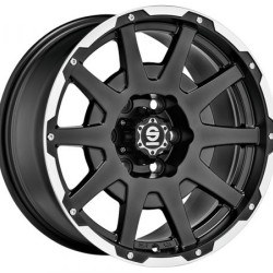 SPARCO DAKAR MATT BLACK LIP POLISHED/RIVETS ALLOY WHEEL 18x8.5 ET27 6x139.7