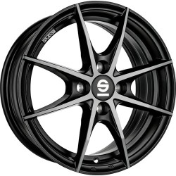 Sparco Trofeo 4 Fume Black Full Polished Alloy Wheel 15x6 Et42 4x108