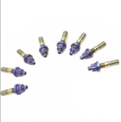 Speedfactory Titanium Exhaust Manifold Stud Kit Burnt - M8x1.25 - 8pcs For F20c/f22c S2000 Cylinder Head