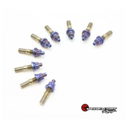 Speedfactory Titanium Exhaust Or Intake Manifold Raw Stud Kit - M8x1.25 -10pcs For F20c/f22c S2000 Cylinder Head