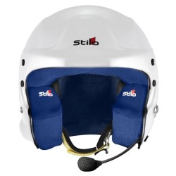 Stilo Trophy DES Plus Helmet FIA/Snell Approved - Large 59cm White Shell with Blue Padding