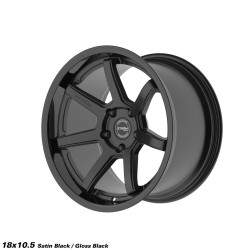 Stromwheels STROM DS-15 Alloy Wheel 18x10.5 5x114.3 10 Gloss Black / Satin Black Face 73.10