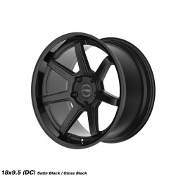 Stromwheels STROM DS-15 Alloy Wheel 18x9.5 5x114.3 10 Gloss Black / Satin Black Face 73.10