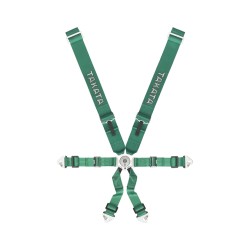 Takata Race 3x2 6 Point Harness Snap-on Green