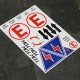 Tegiwa Pre-cut Msa Safety Decal Stickers Sheet - Race Rally Track