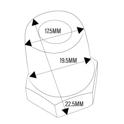 Tegiwa M6 To Sae Oem Style Battery Terminals Ideal For Megalife & Pc680