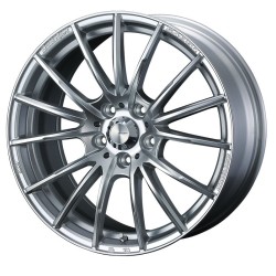 WedsSport SA-35R Alloy Wheel 17x7 4x100 ET43 VI-Silver 65mm CB