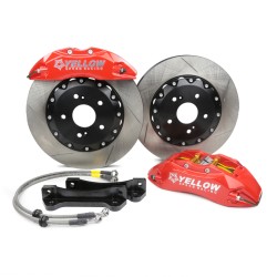 YELLOW SPEED RACING YSR 330MM SLOTTED DISC 6 POT FRONT BIG BRAKE KIT BBK YSCPF6b HONDA INTEGRA TYPE R DC5
