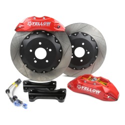 YELLOW SPEED RACING YSR 380MM x34 SLOTTED DISC 8 POT FRONT BIG BRAKE KIT BBK HONDA CIVIC TYPE R FK2 FK8