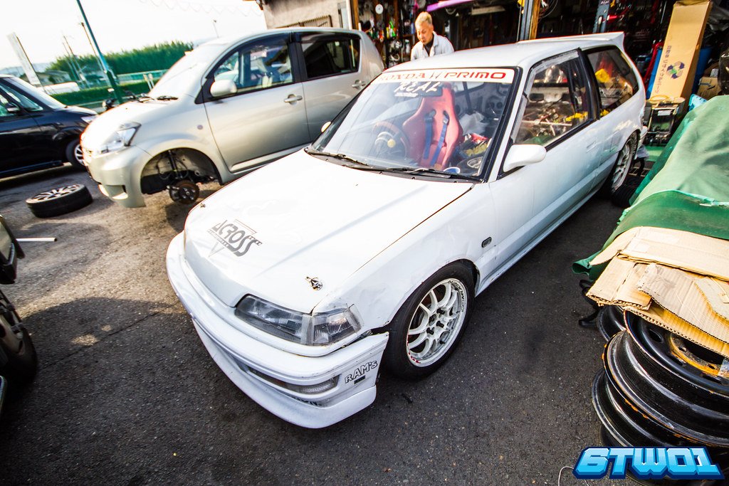 white car not covered