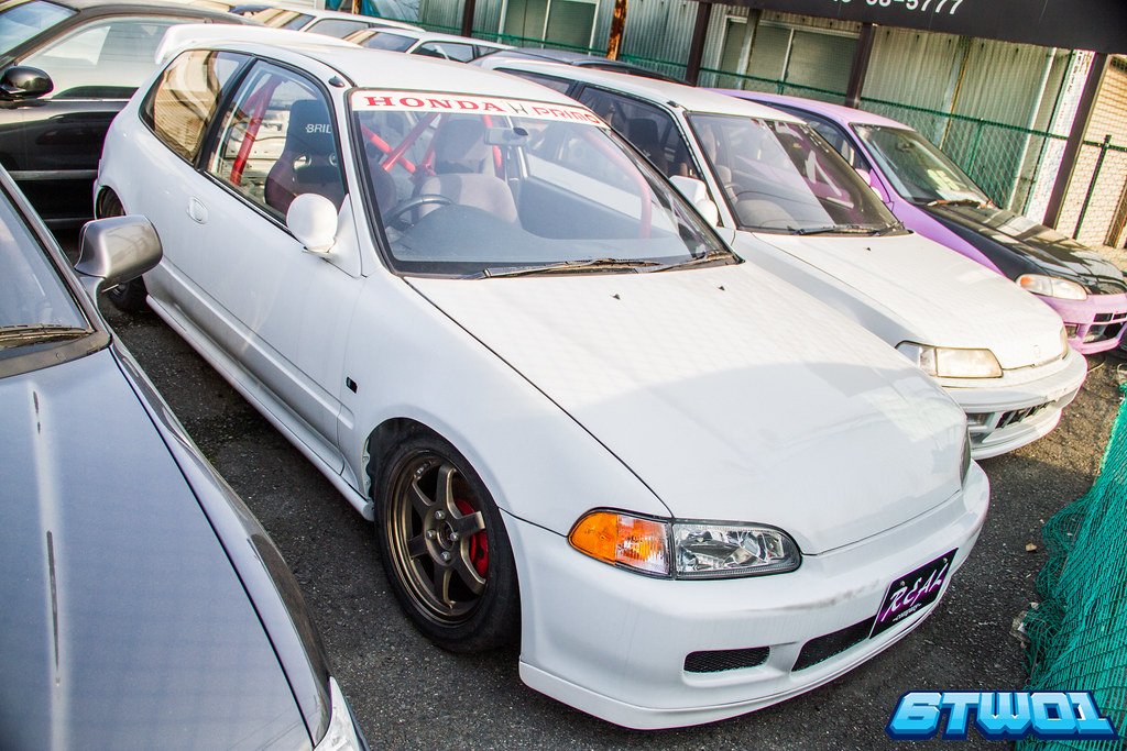 white car